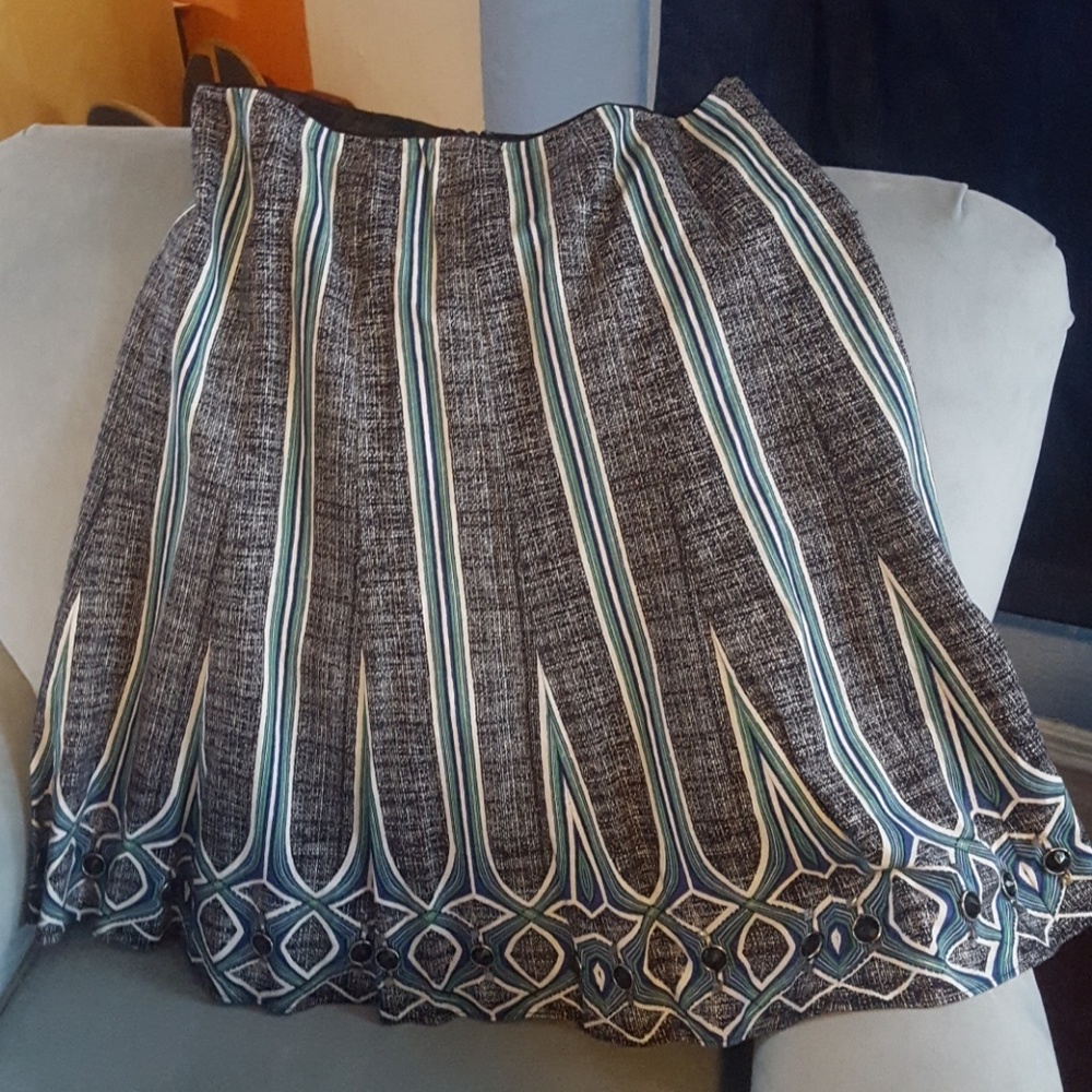 Tahari beaded skirt